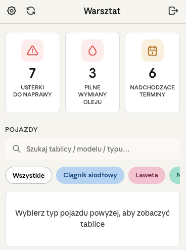 Aplikacja Warsztat